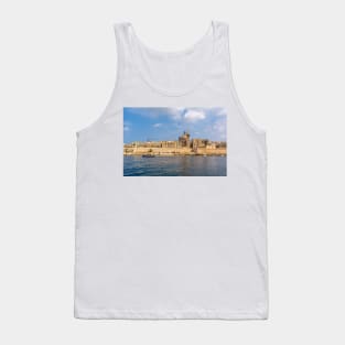 Coastal landscape of Valletta, Malta Tank Top